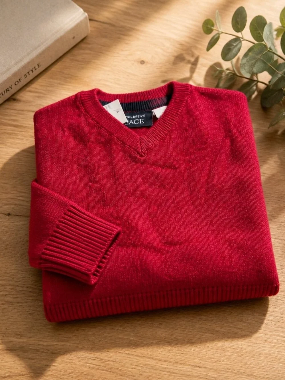 The Children's Place Red V-Neck Sweater